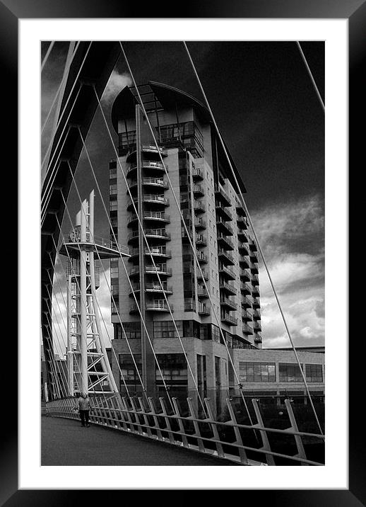 Salford Quays Framed Mounted Print by Alan Kirkby