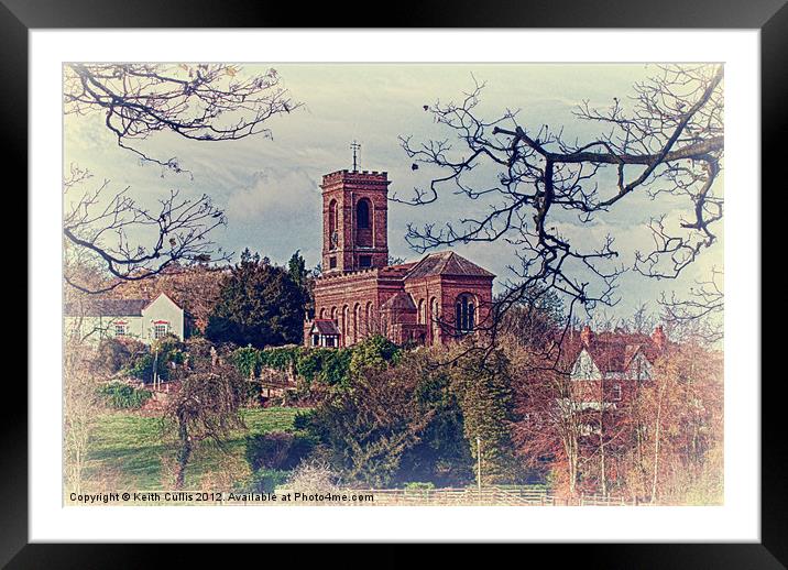 Wolverley Church Framed Mounted Print by Keith Cullis