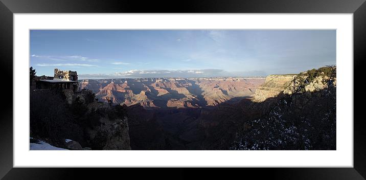 Canyon View Framed Mounted Print by Russell MacSorley