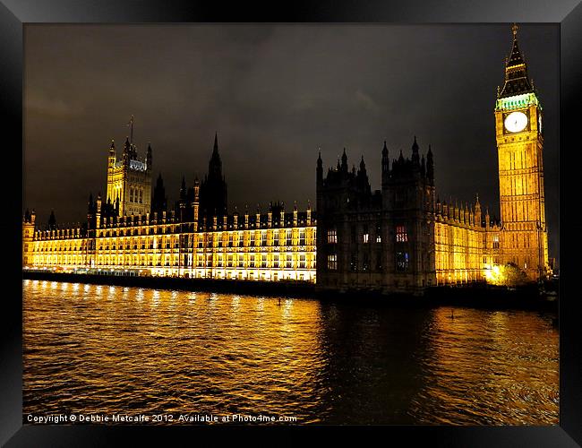 Big Ben and the Houses of Parliament Framed Print by Debbie Metcalfe