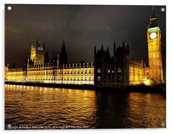Big Ben and the Houses of Parliament Acrylic by Debbie Metcalfe