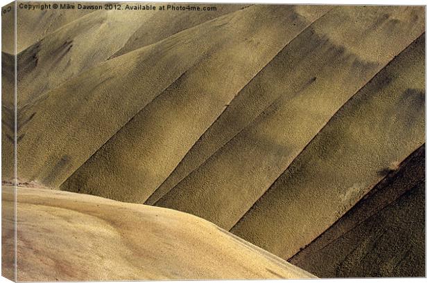 Desert Lines Canvas Print by Mike Dawson