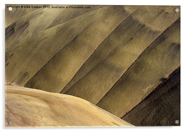 Desert Lines Acrylic by Mike Dawson