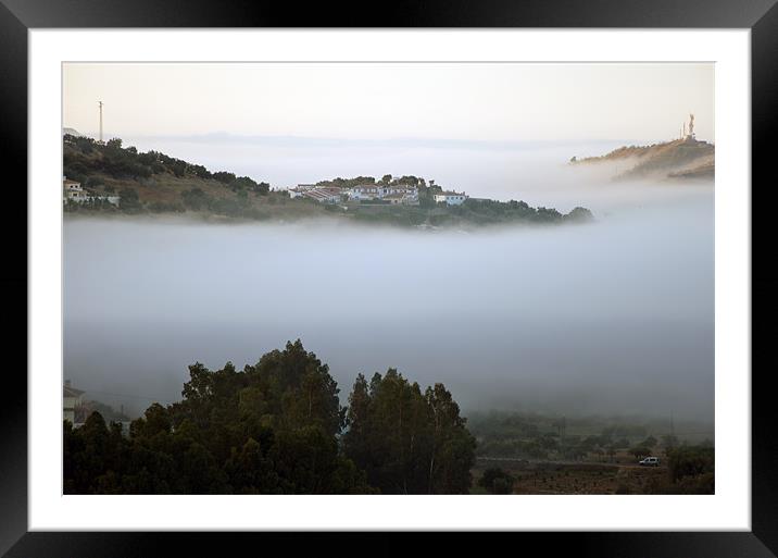 A misty morning Framed Mounted Print by Barry Foote
