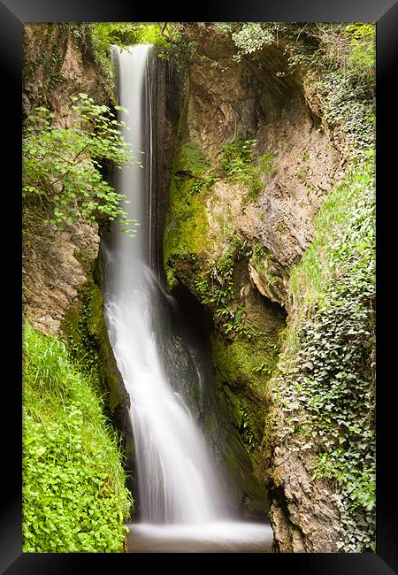 Pistyll Dyserth Waterfall Framed Print by David Craig Hughes