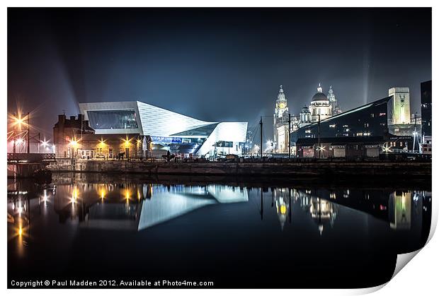 Canning Dock Reflections Print by Paul Madden