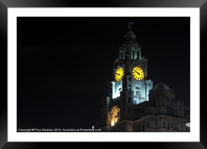Royal Liver Building Liverpool Framed Mounted Print by Paul Madden