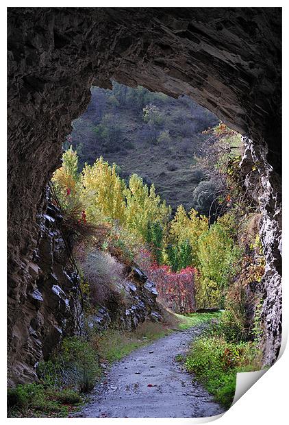 The cave Print by Guido Montañes