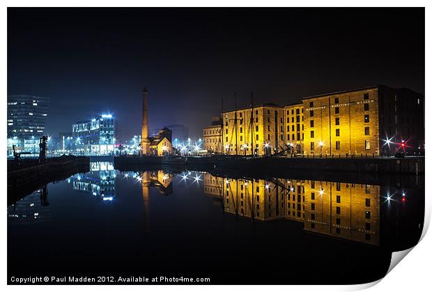 Canning Dock Liverpool Print by Paul Madden