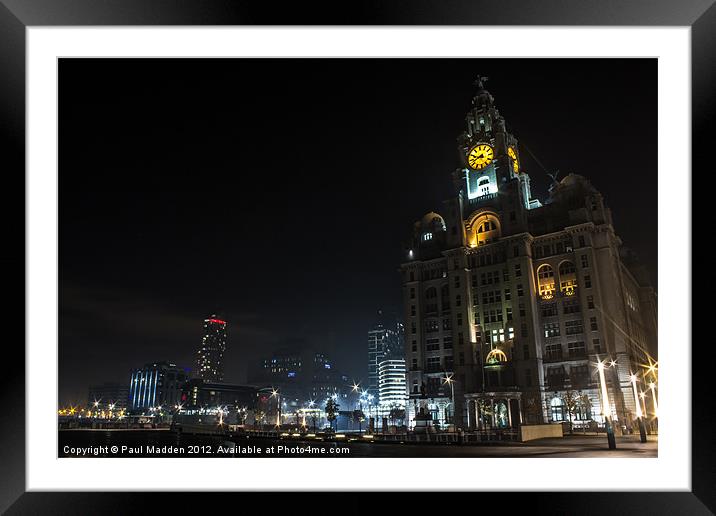 Royal Liver Building Liverpool 2 Framed Mounted Print by Paul Madden