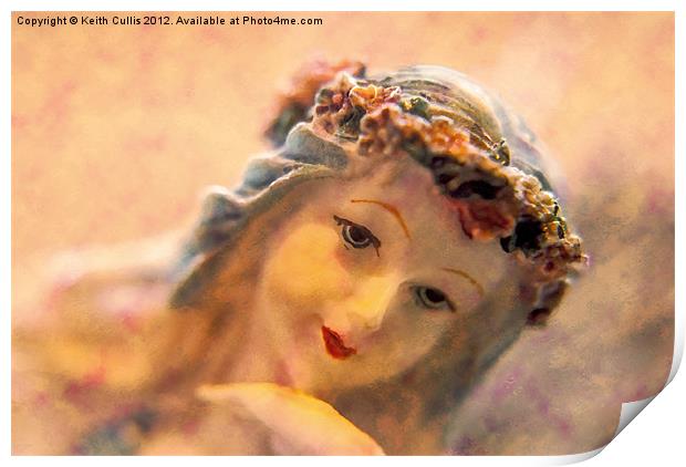 Portrait Of A Figurine Print by Keith Cullis
