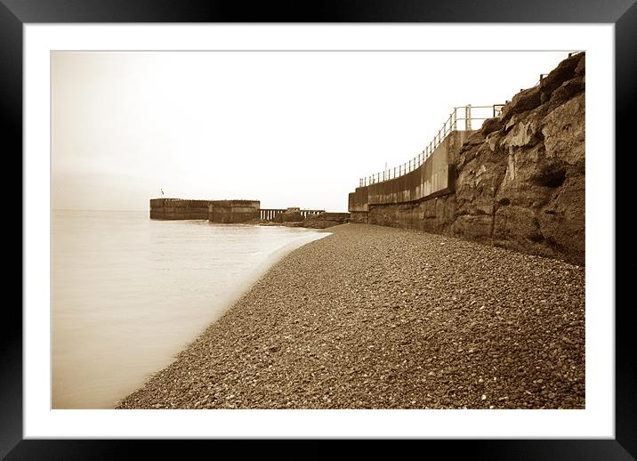 Hastings Harbour Framed Mounted Print by Alex Tenters