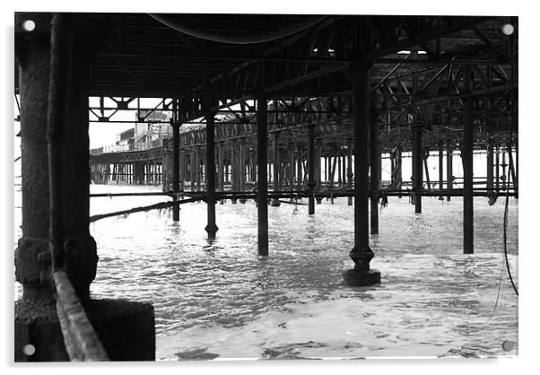 Hastings Pier Acrylic by Alex Tenters
