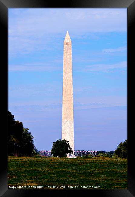 Washington Monument Framed Print by Beach Bum Pics