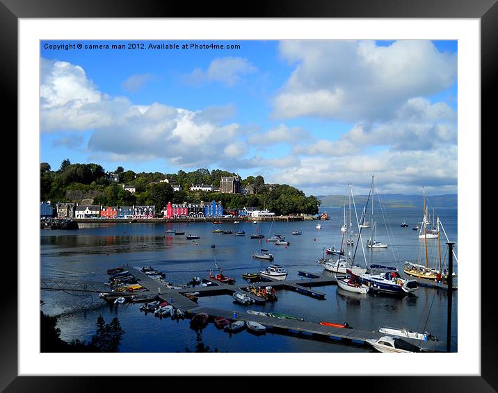 Tobermory Harbor Framed Mounted Print by camera man