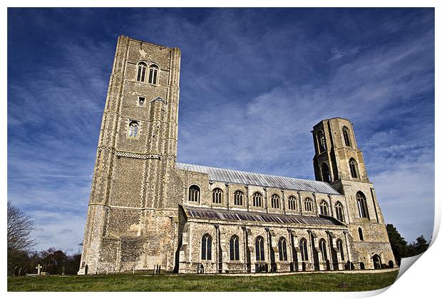 Summer Skies over Wymondham Abbey Print by Paul Macro