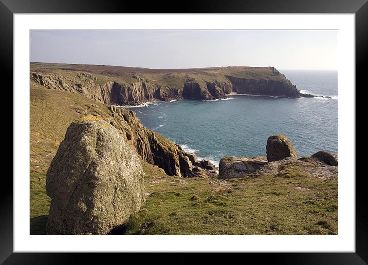 South West Coast Path Framed Mounted Print by Simon Armstrong