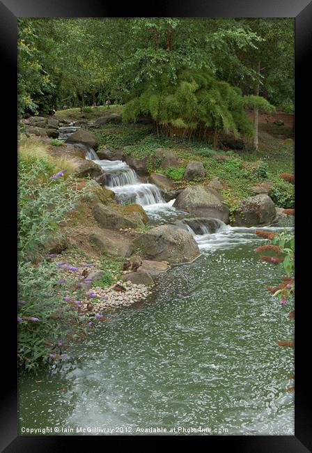 Waterfall Framed Print by Iain McGillivray