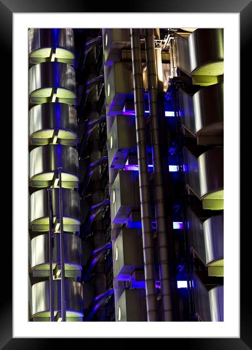 Lloyd's Building London Abstract Framed Mounted Print by David Pyatt