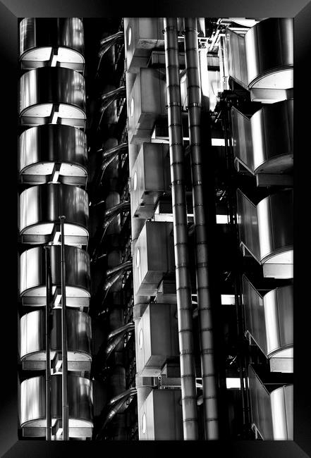 Lloyd's Building London Abstract Framed Print by David Pyatt
