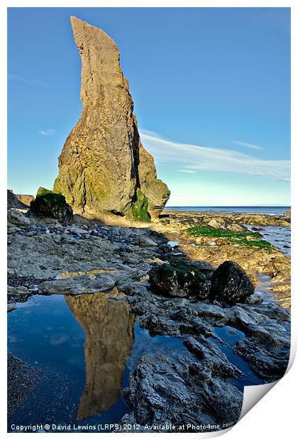 Sea Stack Reflection Print by David Lewins (LRPS)