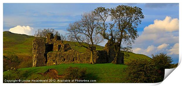Pendragon Castle, Cumbria Print by Louise Heusinkveld