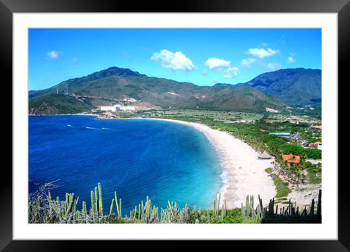 Playa Puerto Cruz Framed Mounted Print by World Images