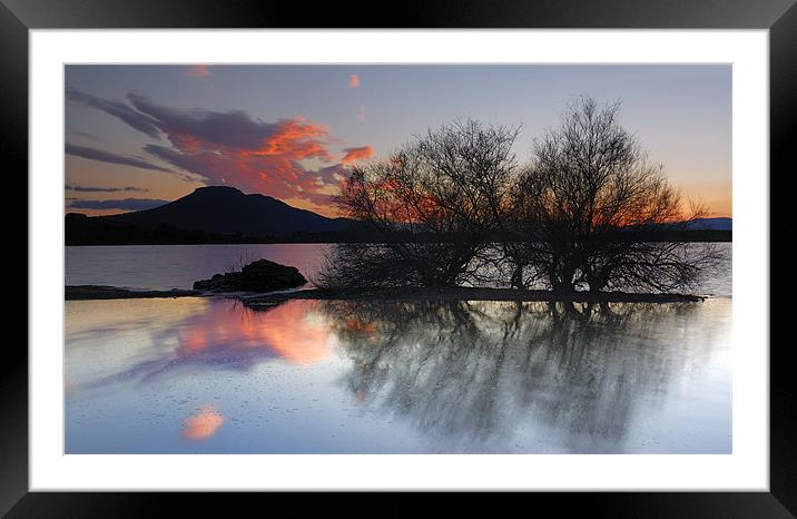 Cubillas lake Framed Mounted Print by Guido Montañes