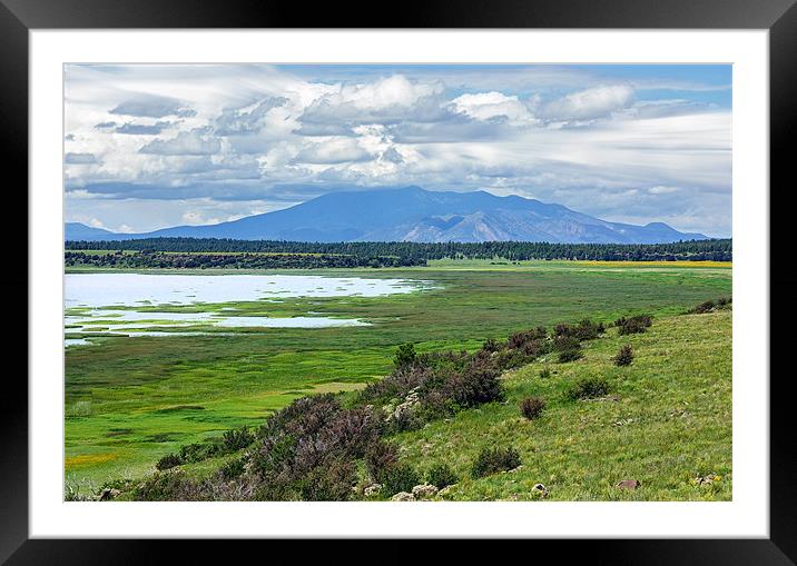 Mormon Lake Framed Mounted Print by World Images