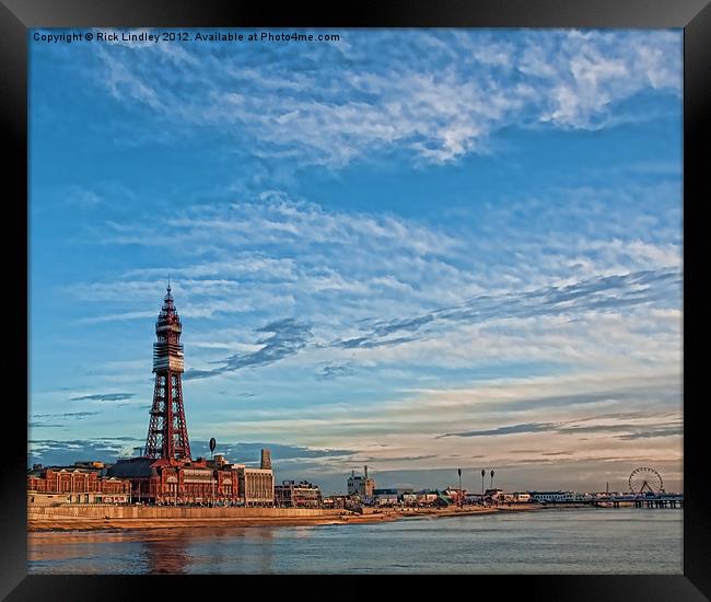 Blackpool Tower Framed Print by Rick Lindley