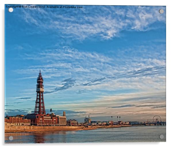 Blackpool Tower Acrylic by Rick Lindley