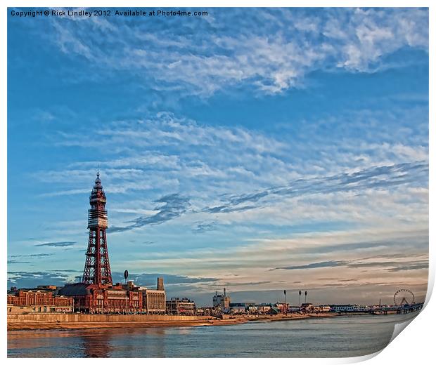 Blackpool Tower Print by Rick Lindley