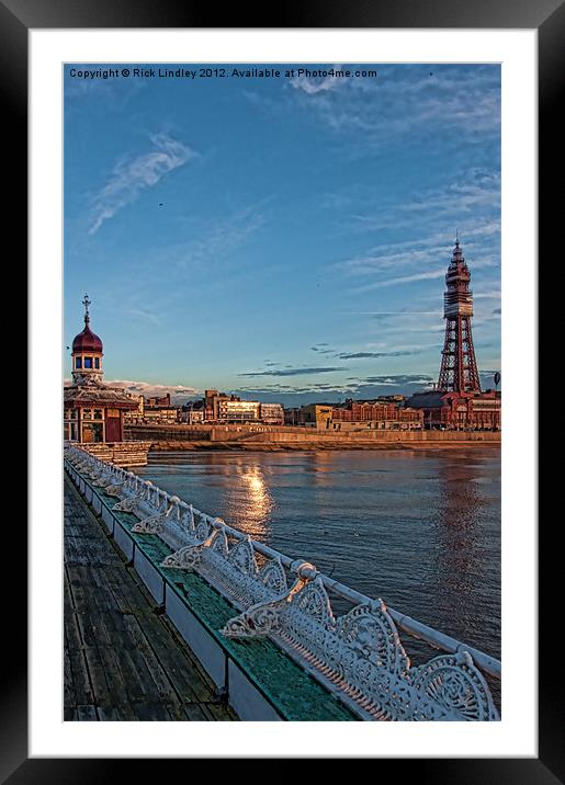 Blackpool Tower Framed Mounted Print by Rick Lindley
