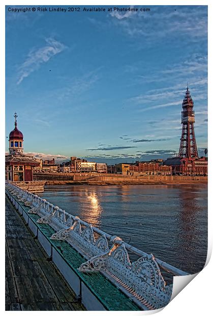 Blackpool Tower Print by Rick Lindley