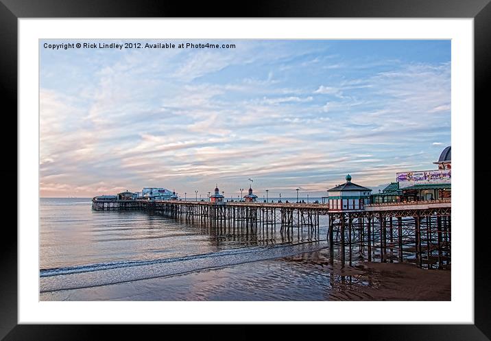 North pier Blackpool Framed Mounted Print by Rick Lindley
