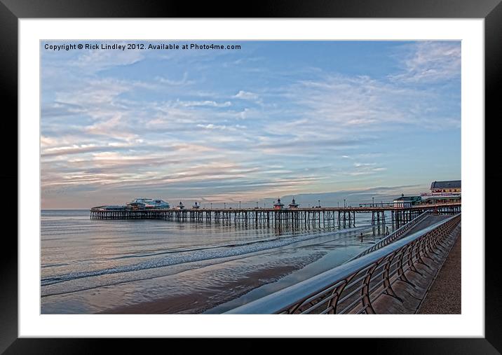 North pier Blackpool Framed Mounted Print by Rick Lindley