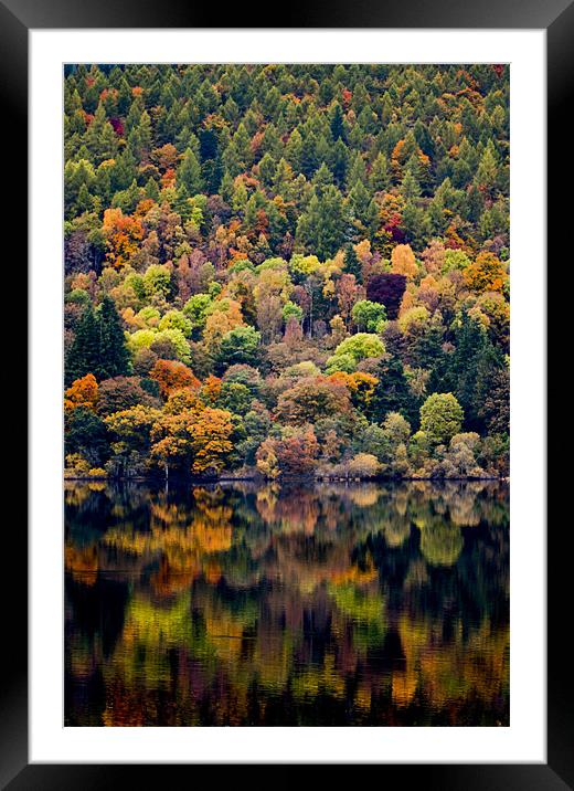 Loch Tay Reflections Framed Mounted Print by Linda Somers