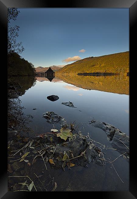 Loch Tay Crannog Framed Print by Linda Somers