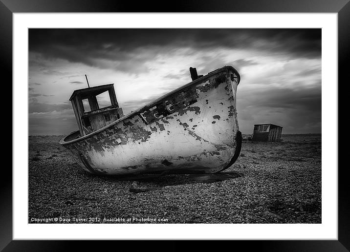 The Trawler Framed Mounted Print by Dave Turner
