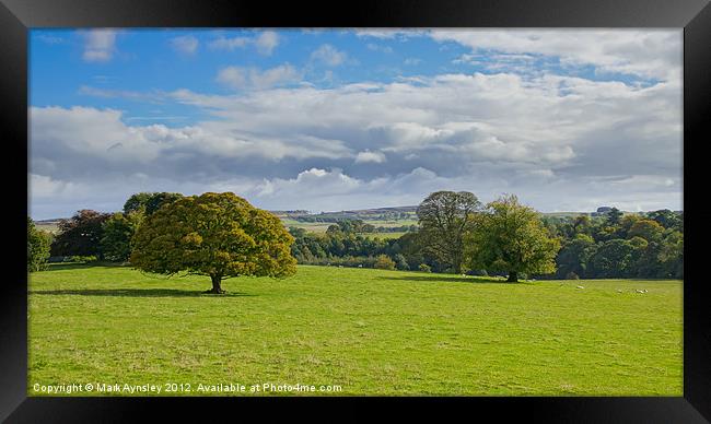 Green and pleasant land. Framed Print by Mark Aynsley
