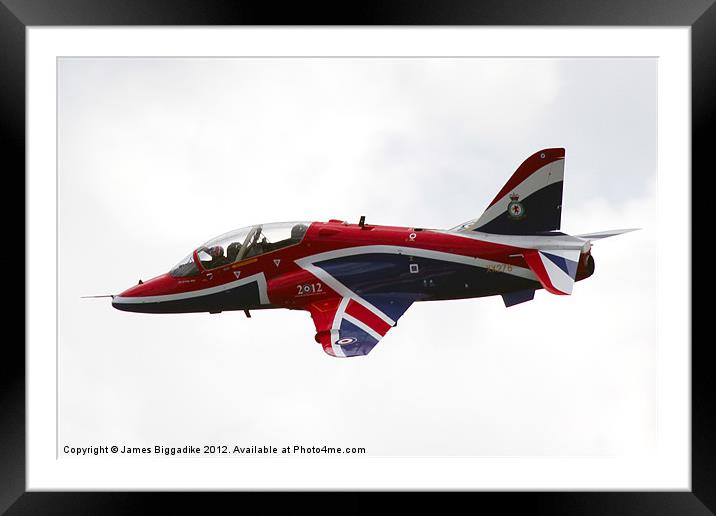 RAF Hawk T1 Solo Framed Mounted Print by J Biggadike