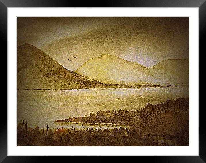 THE ROUGH HIGHLANDS Framed Mounted Print by dale rys (LP)