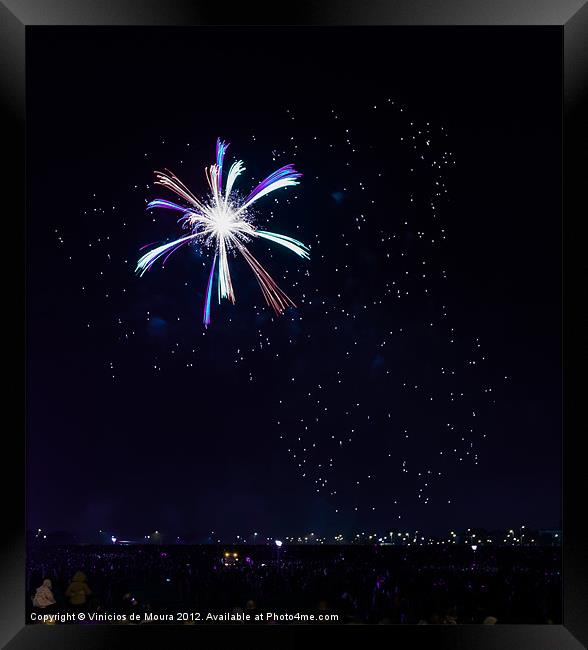 Blackheath Fireworks Framed Print by Vinicios de Moura