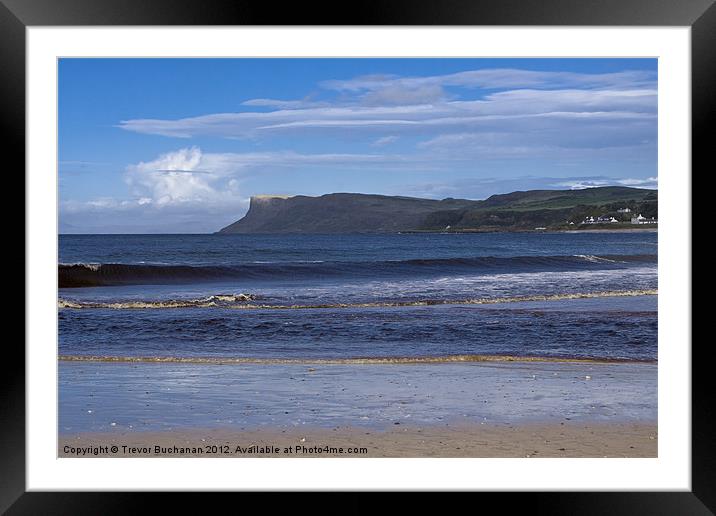 Ballycastle Beach Framed Mounted Print by Trevor Buchanan