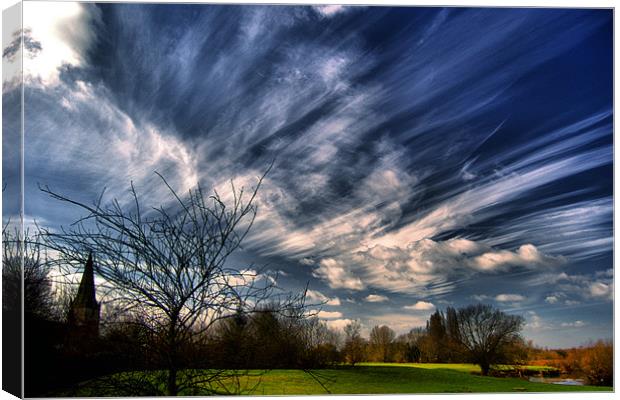 Keep Watching The Sky Canvas Print by Stuart Chapman