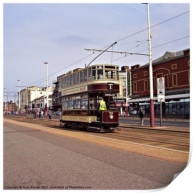 Bolton 66 Tram Blackpool 2007 Print by Gary Barratt