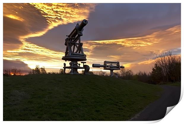 Consett Sculptures Print by Northeast Images