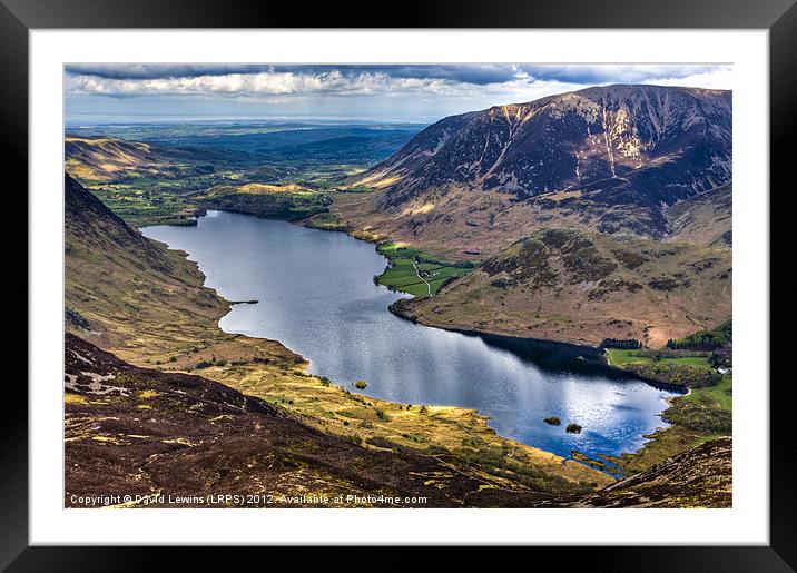 Crummock Water Framed Mounted Print by David Lewins (LRPS)