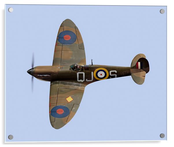 Spitfire Mk 1a R6596 QJ-S Acrylic by Gary Eason