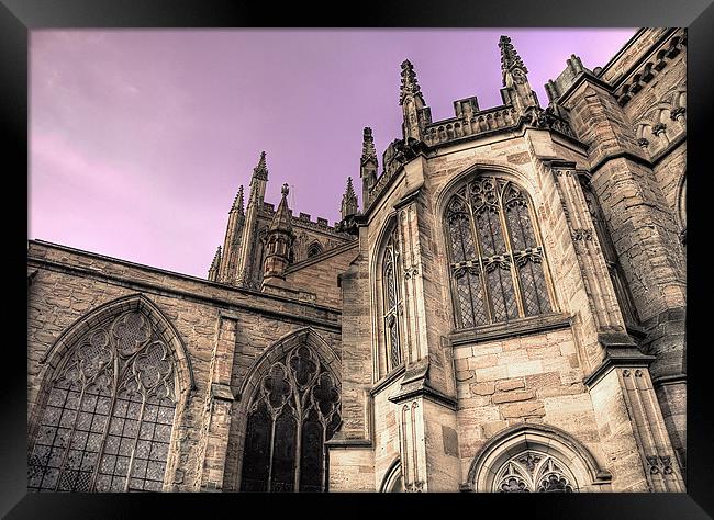 Hereford Cathedral Framed Print by Catherine Joll